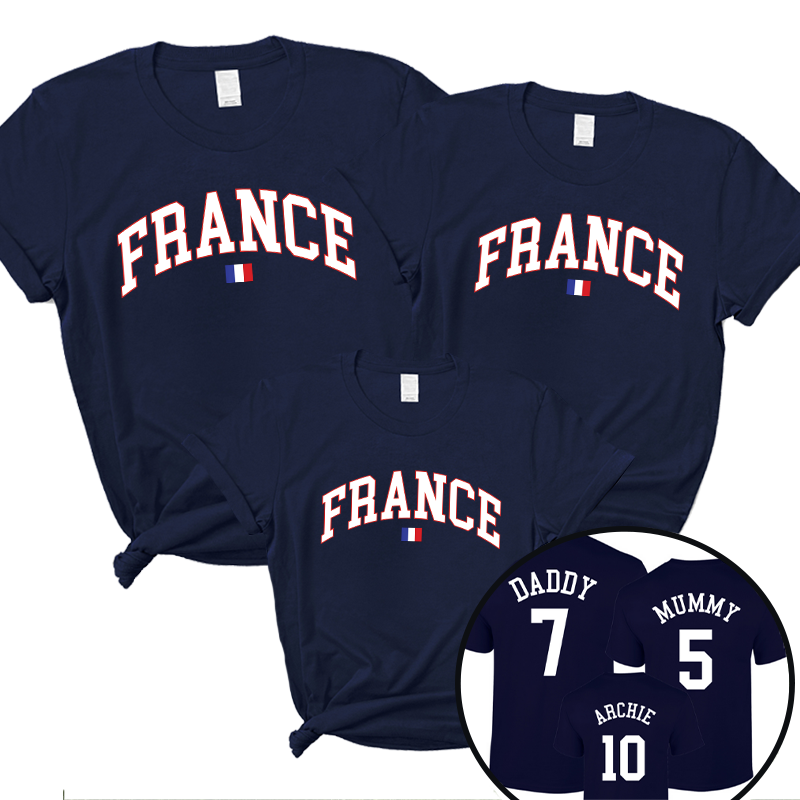France Stadium Family T-Shirts Navy