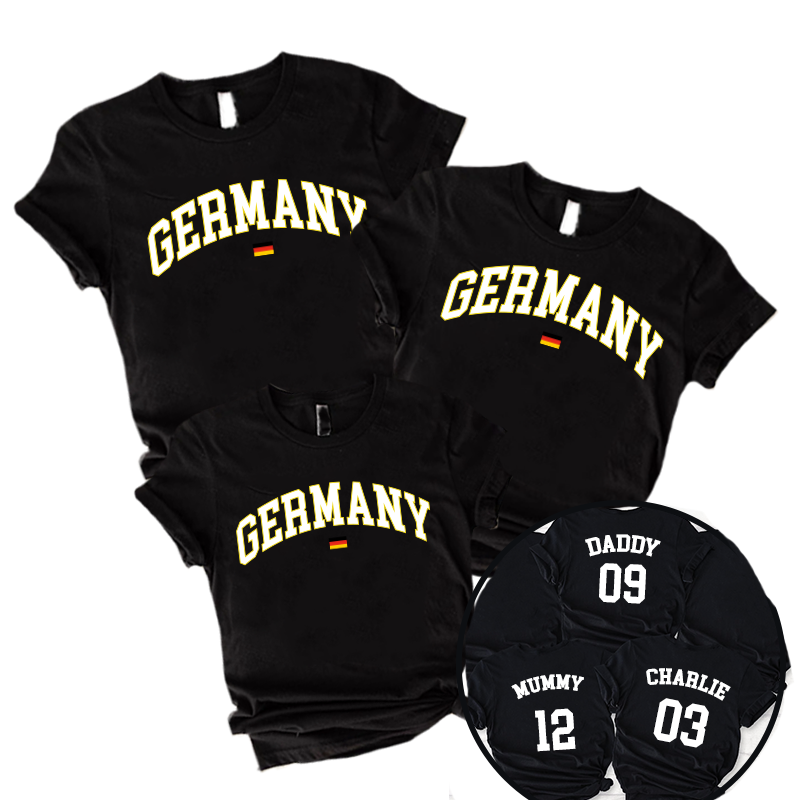 Germany Stadium Family T-Shirts Black