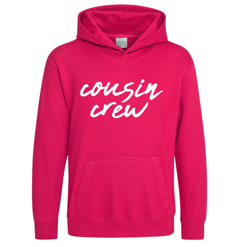 Cousin Crew Kids Hoodies Hot Pink MRK X My Rocking Kids