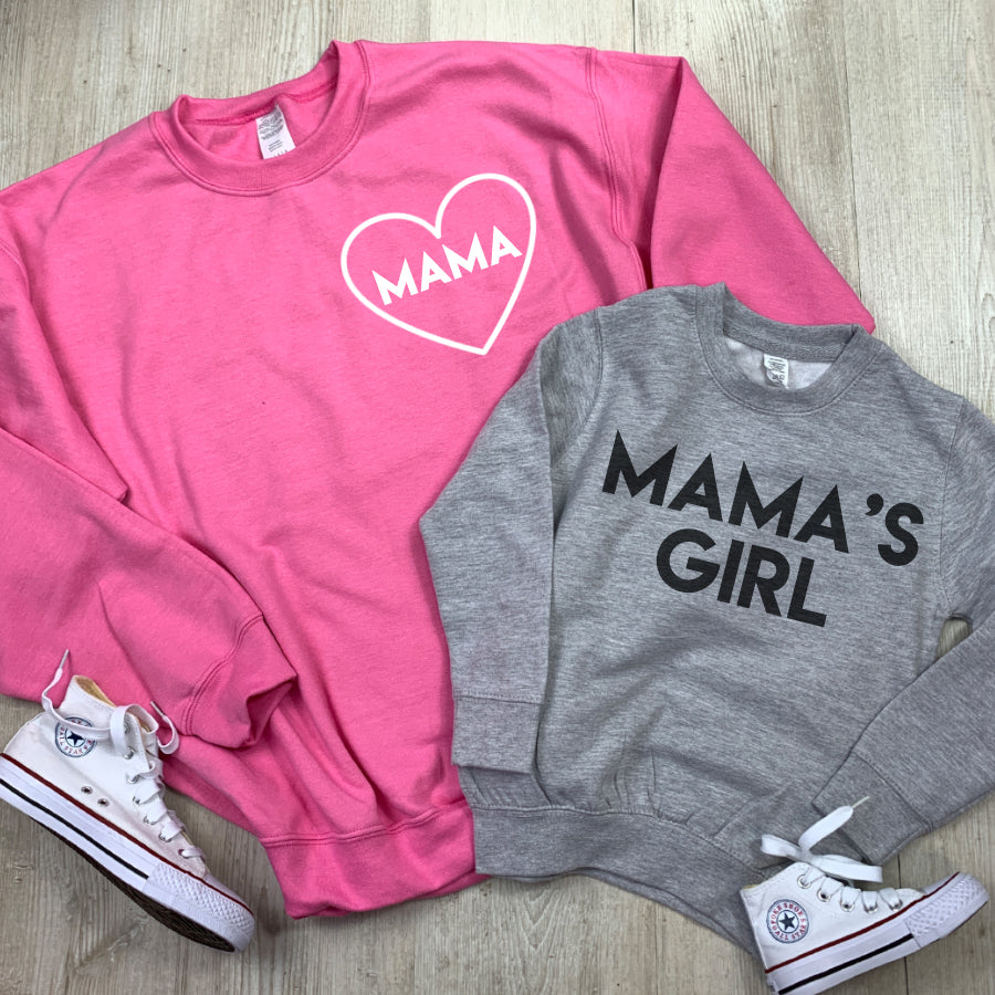 Mama Mama s Girl Mum Kid Matching Sweaters MRK X My Rocking Kids
