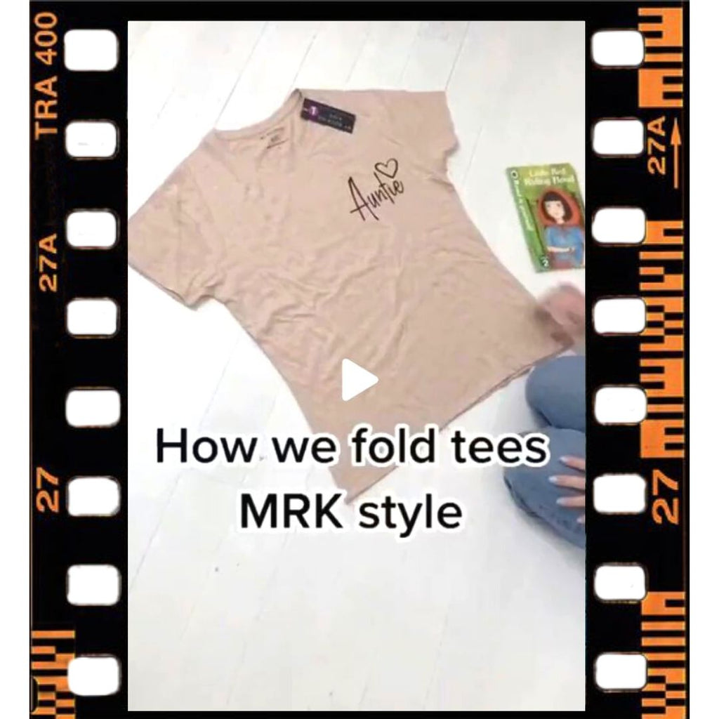 How to Fold you Tee's MRK STYLE