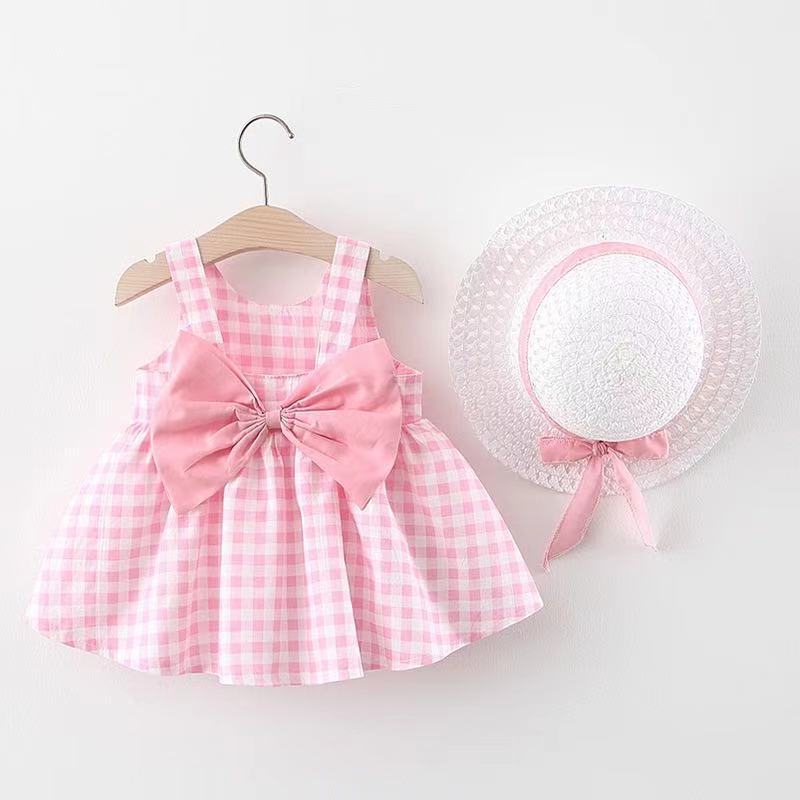 Plaid Bow Baby Dress
