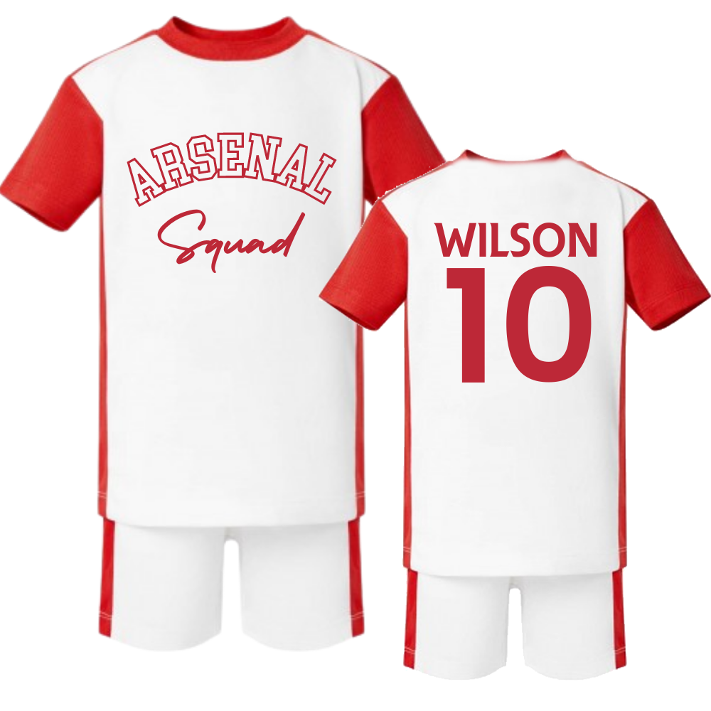 Footeez Arsenal Squad Personalised Team Kit Set My Rocking Kids
