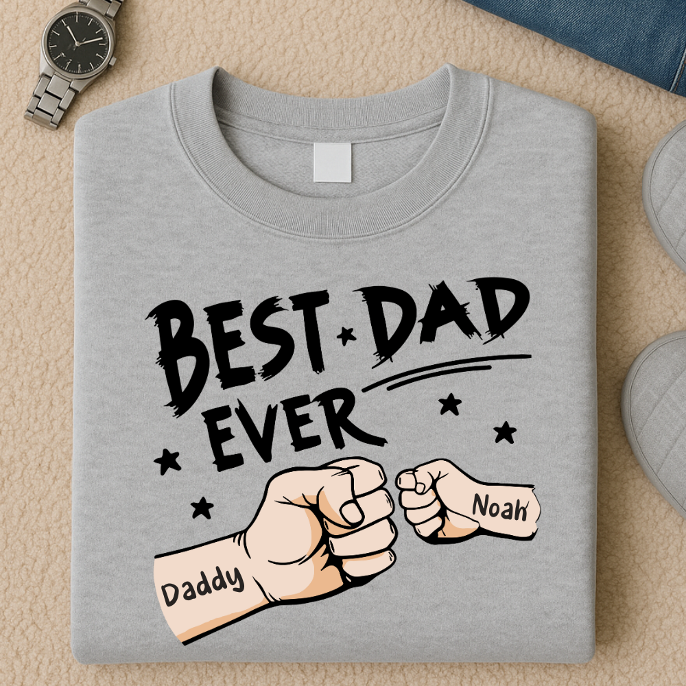 Fist Bumps Personalised Dad Sweatshirt