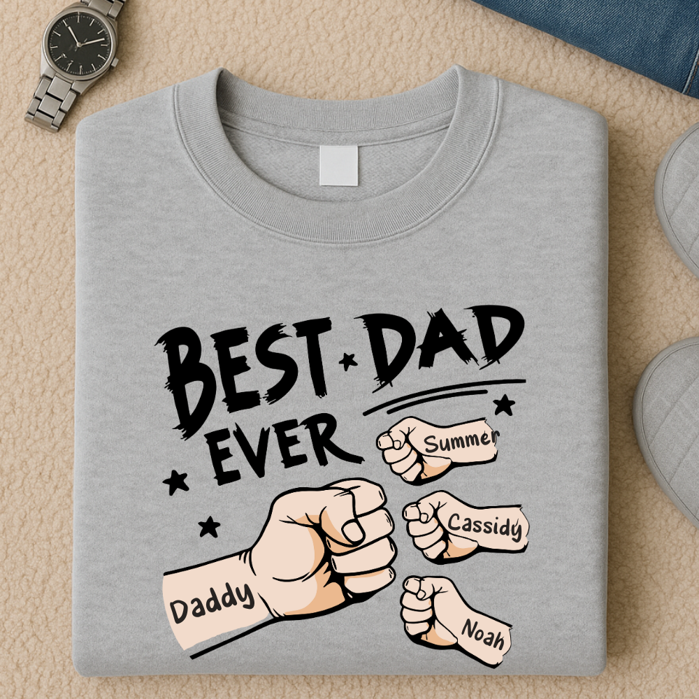 Fist Bumps Personalised Dad Sweatshirt