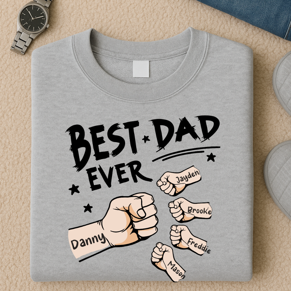 Fist Bumps Personalised Dad Sweatshirt