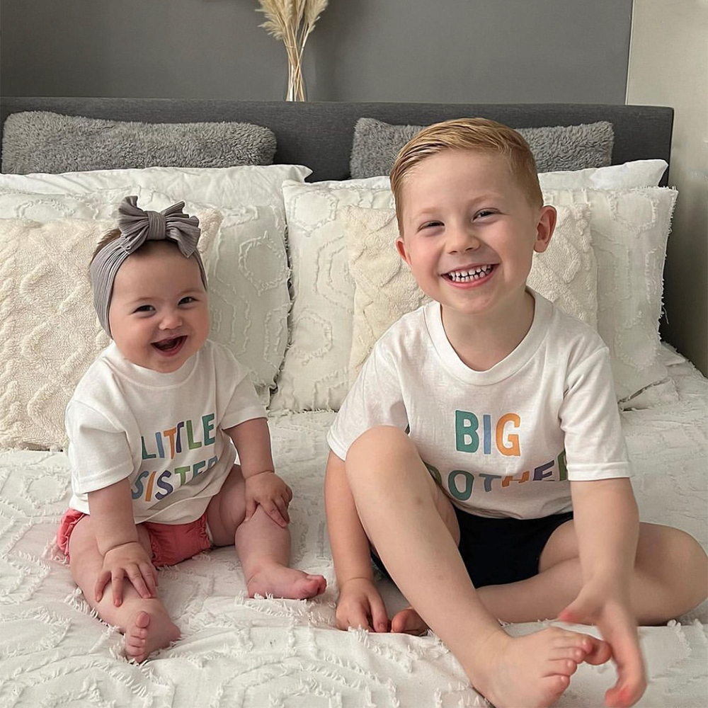 Big Brother & Little Sister Pastel Kids T-Shirts