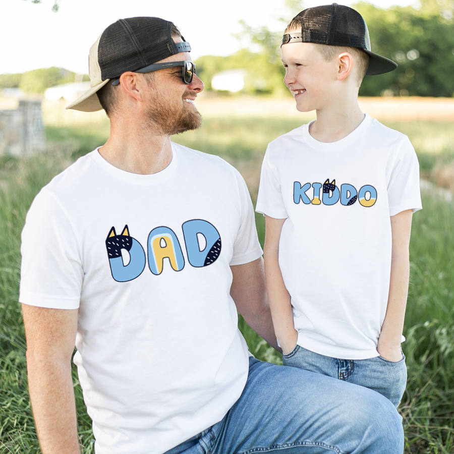 Father and child matching clothing hot sale