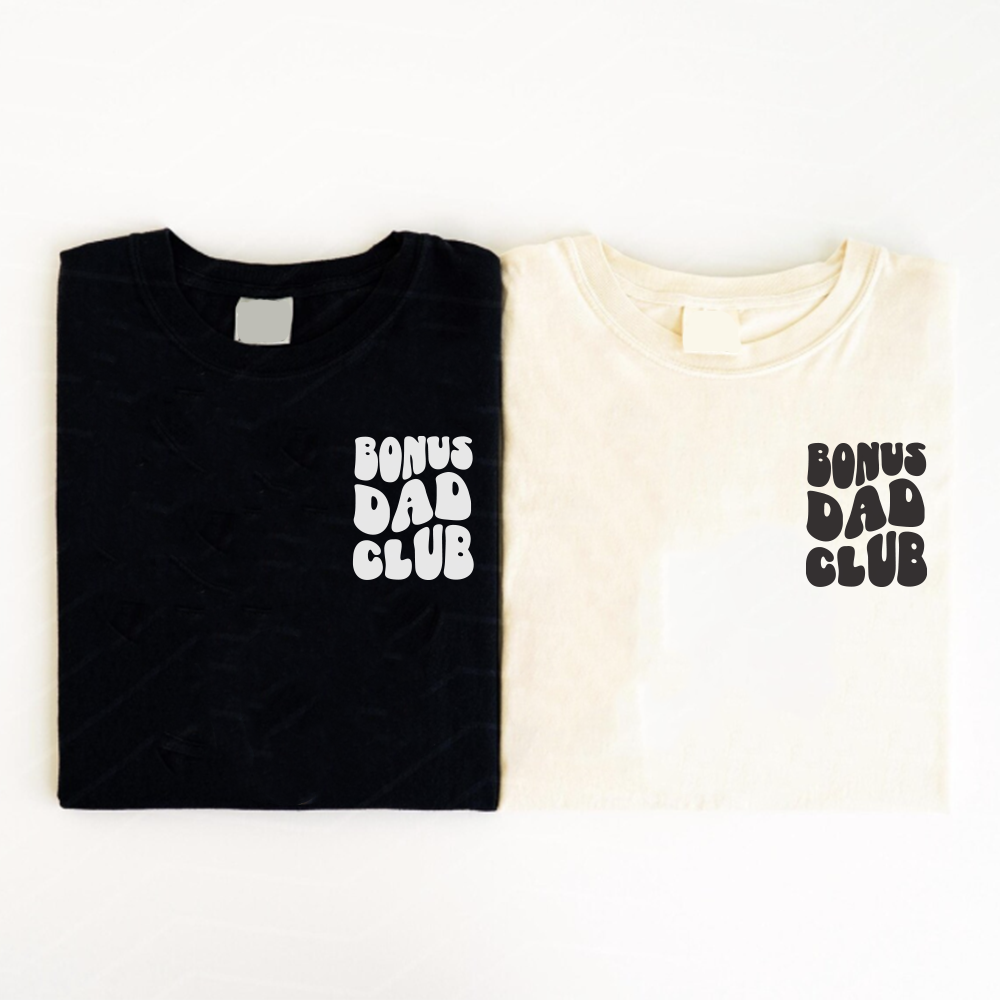 Bonus Dad Club Pocket Logo Graphic T-Shirt