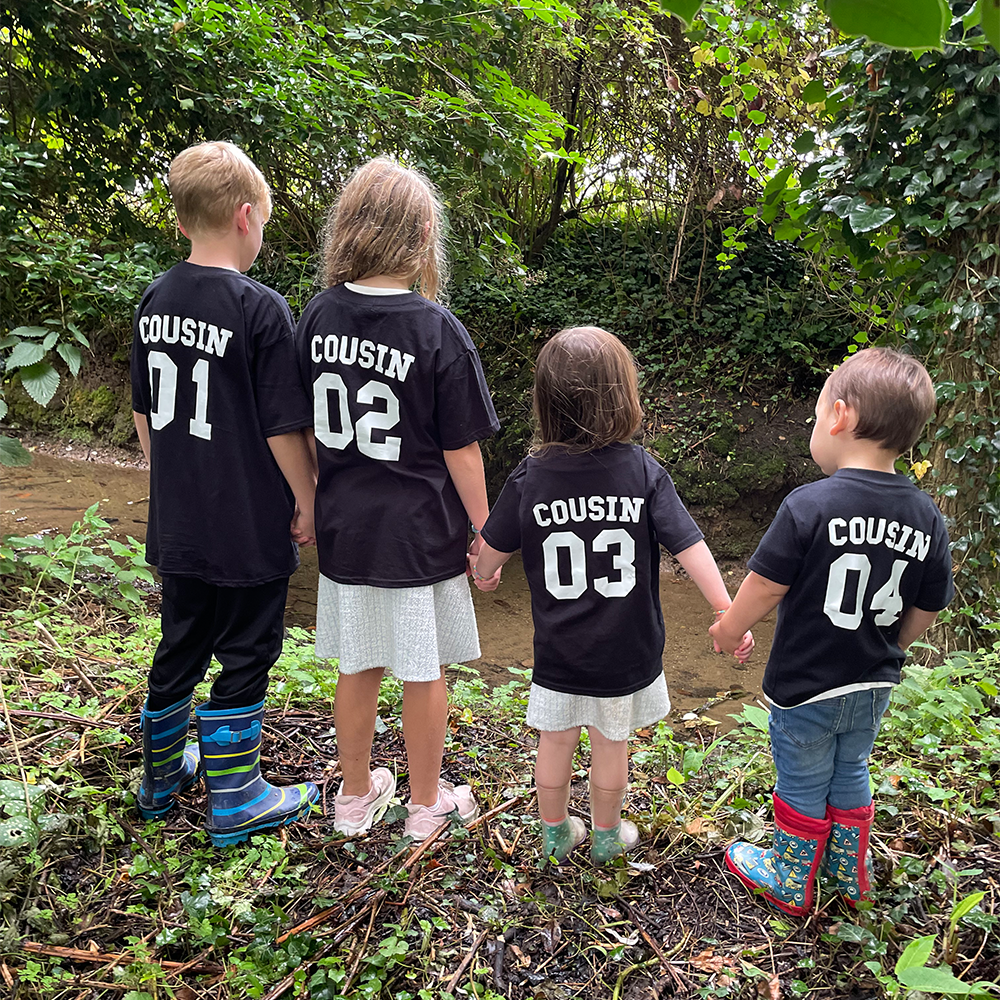 Cousin Squad Number Tees