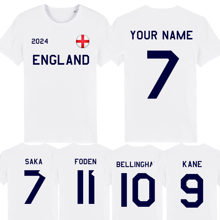 Personalised England Supporters T-Shirt