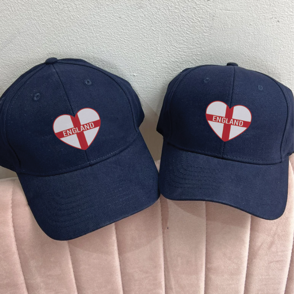Euros - England Heart Matching Navy Cap