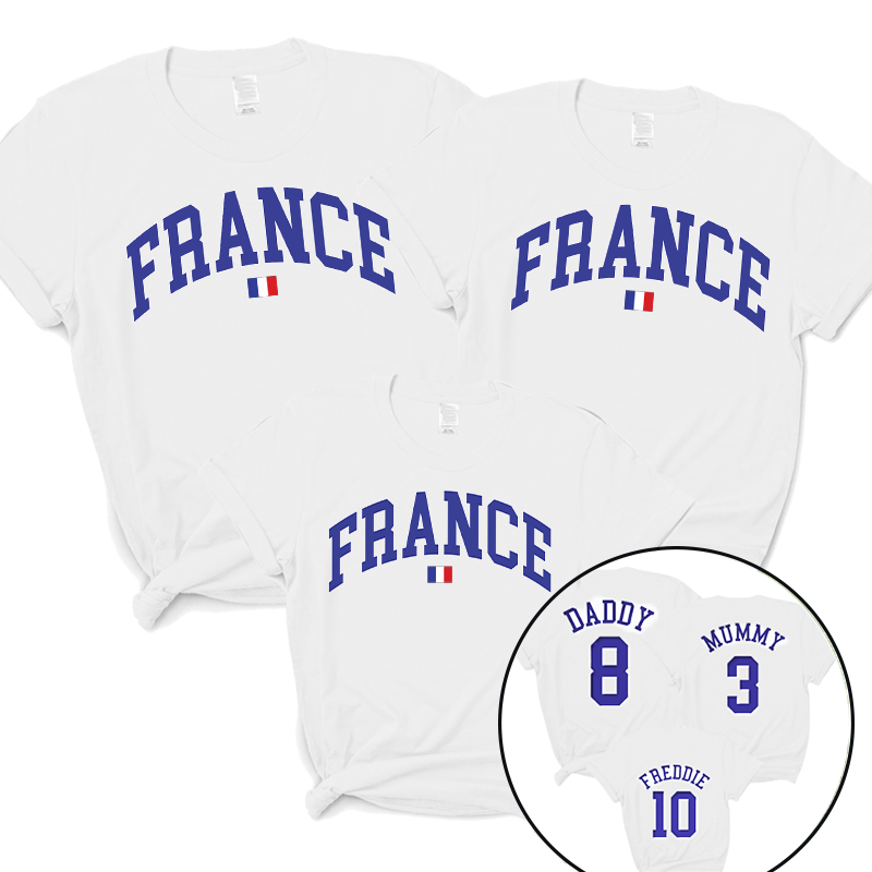 France Stadium Family T-Shirts White