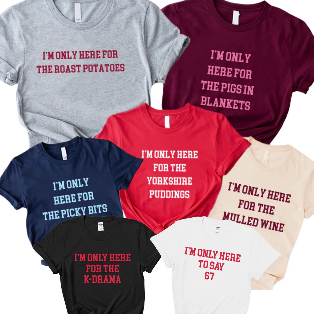 Here For Matching Christmas T-Shirts 2025