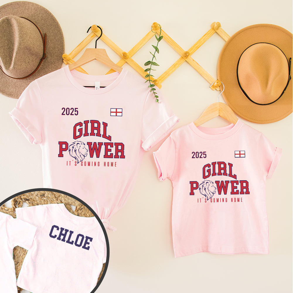 Euros - England Girl Power Matching T-shirts