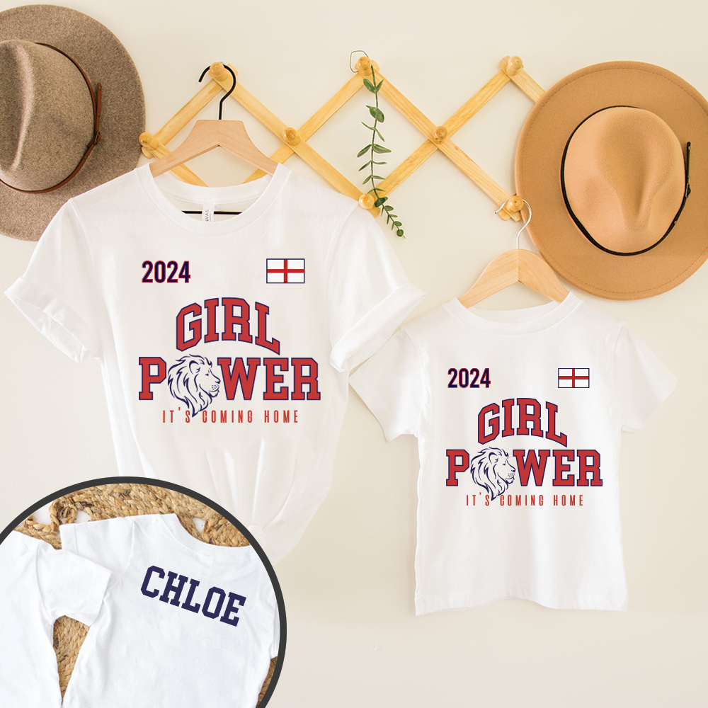 Euros - England Girl Power Matching T-shirts