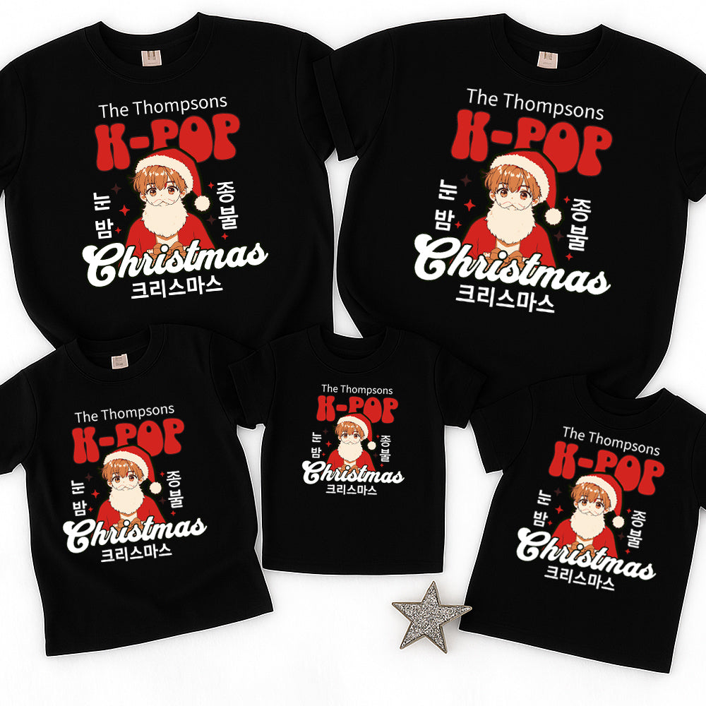 K-Pop Christmas Family Matching T-Shirts