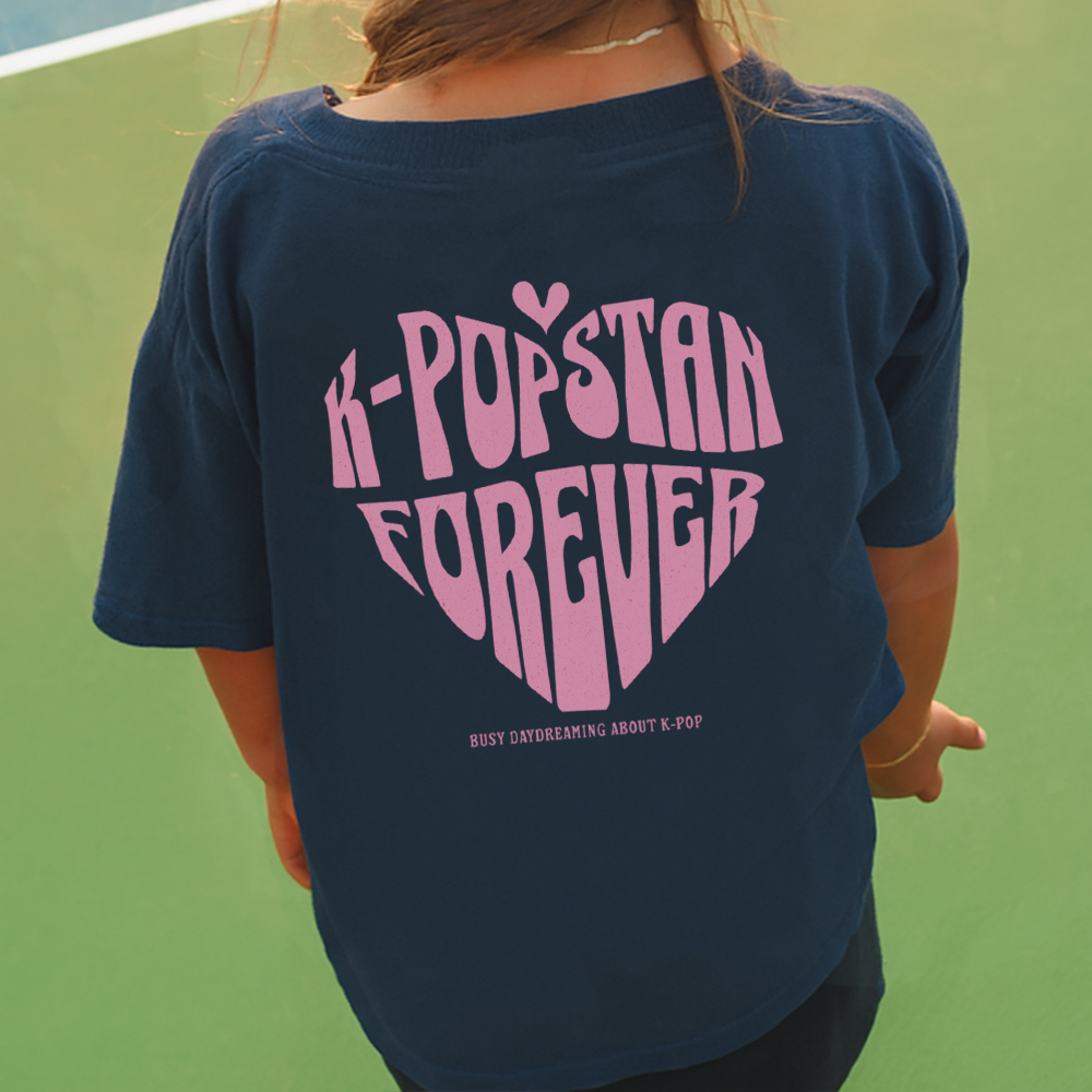 K-Pop Stan Forever Front & Back Graphic T-Shirt โ My Rocking Kids