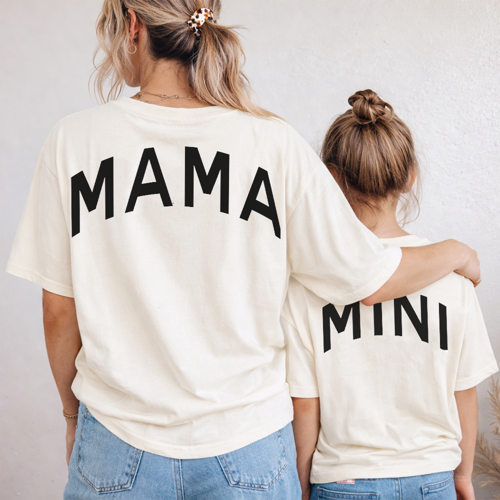MRK Originals Mama & Mini Back Slogan Matching Oversized T-Shirts
