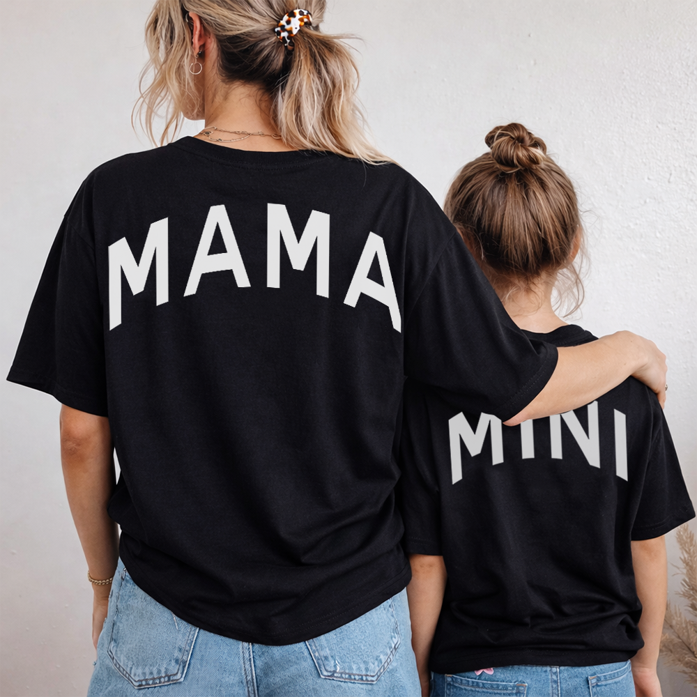 MRK Originals Mama & Mini Back Slogan Matching Oversized T-Shirts