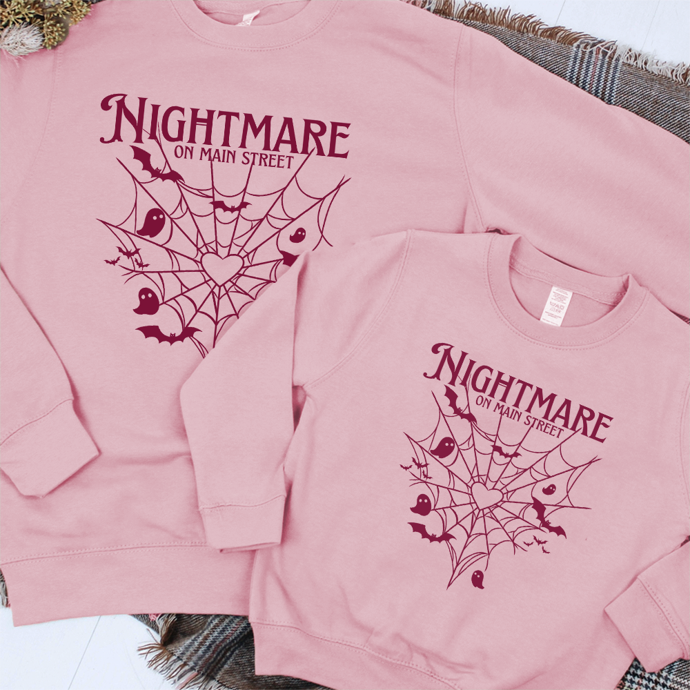 Nightmare On Main Street Matching Graphic Sweatshirts