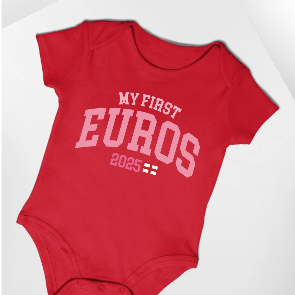 Ombre My First Euros 2025 England Baby Vest