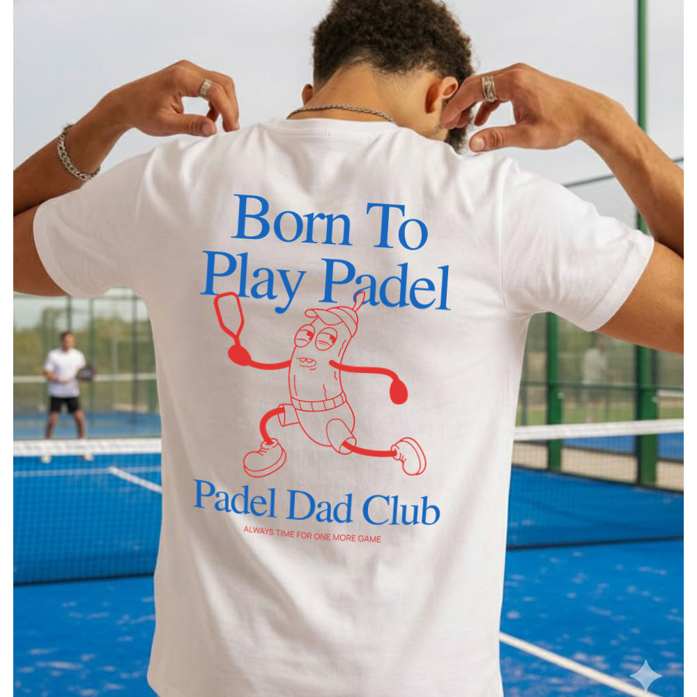 Padel Dad Club Pickle Back Graphic T-Shirt