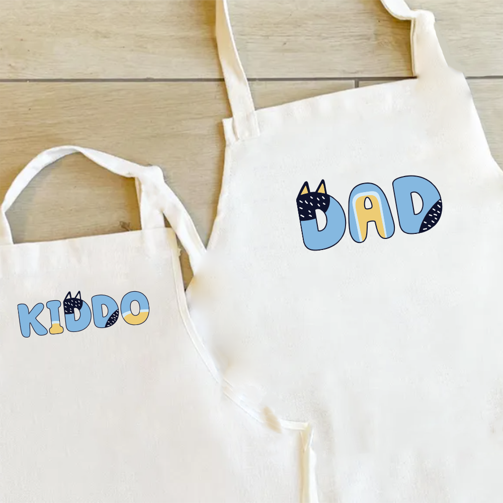 Puppy Dog - Dad & Kiddo Matching Aprons