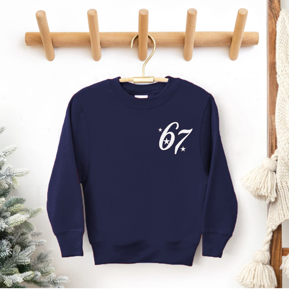 Retro Santa Says 67 Graphic Sweatshirt