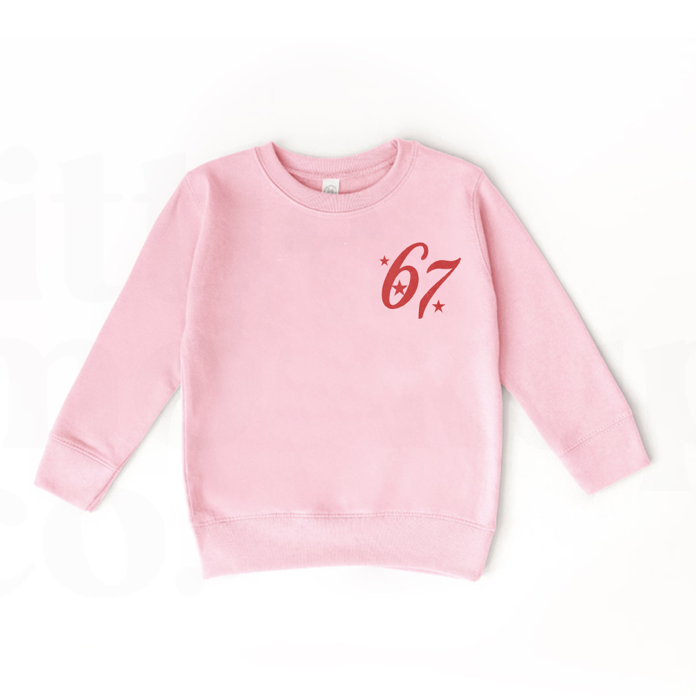 Retro Santa Says 67 Graphic Sweatshirt