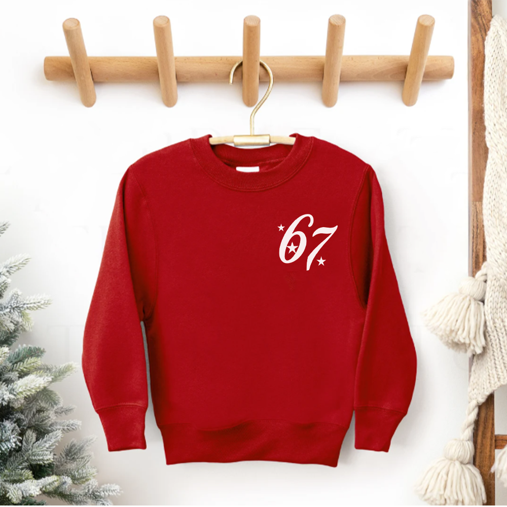 Retro Santa Says 67 Graphic Sweatshirt