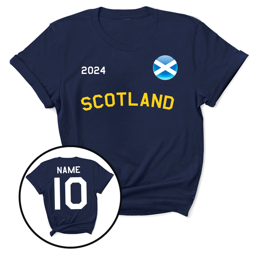 Personalised Scotland Supporters T-Shirt