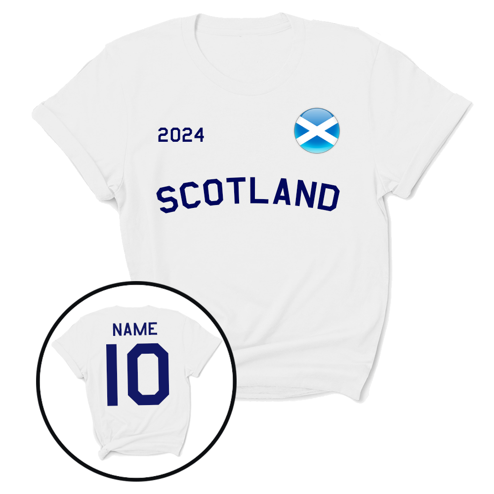 Personalised Scotland Supporters T-Shirt