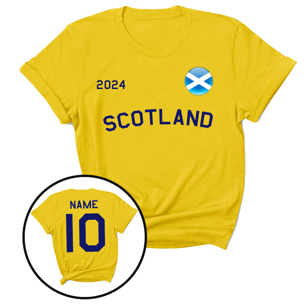 Personalised Scotland Supporters T-Shirt