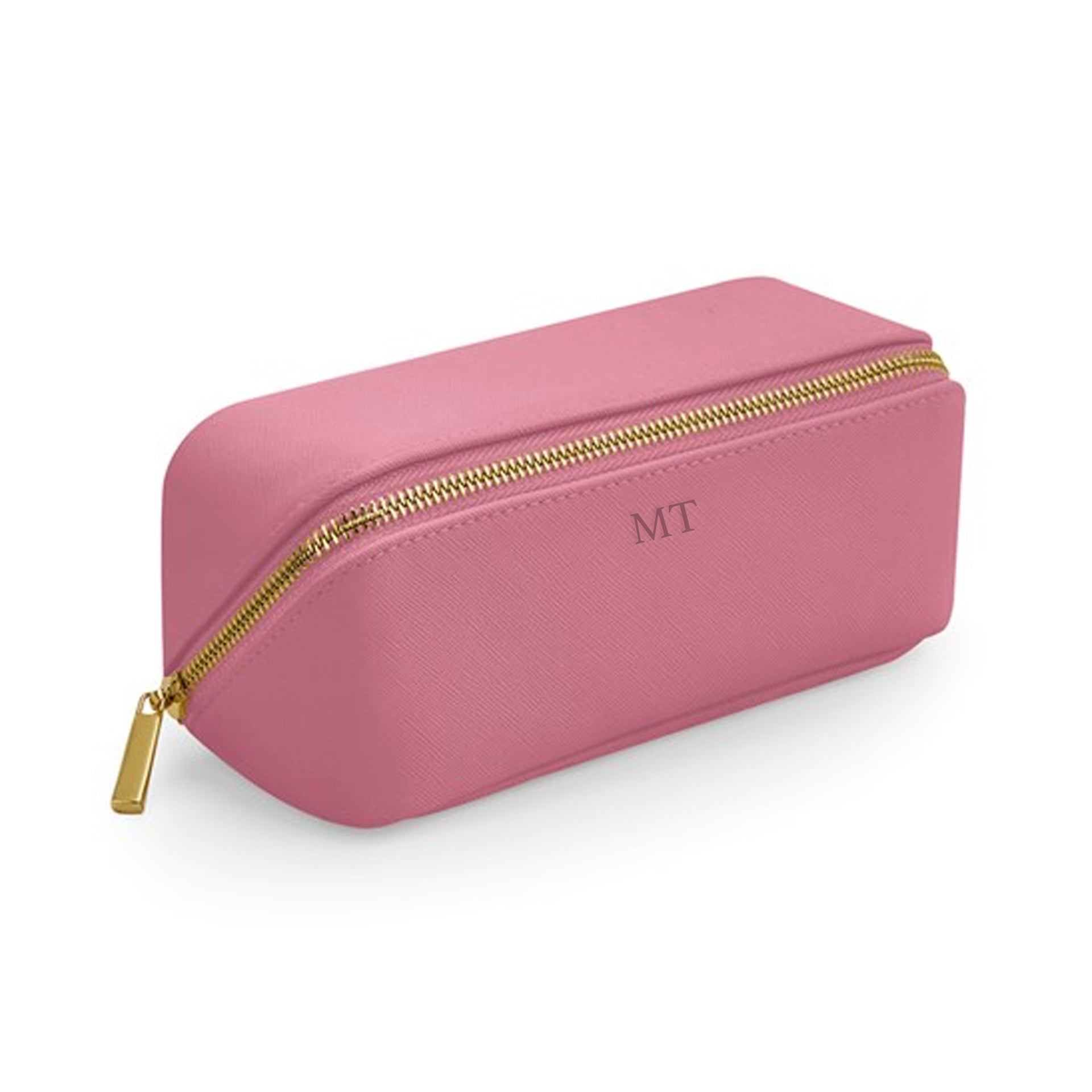 Carnaby Embossed Initial Open Flat Mini Accessory Case