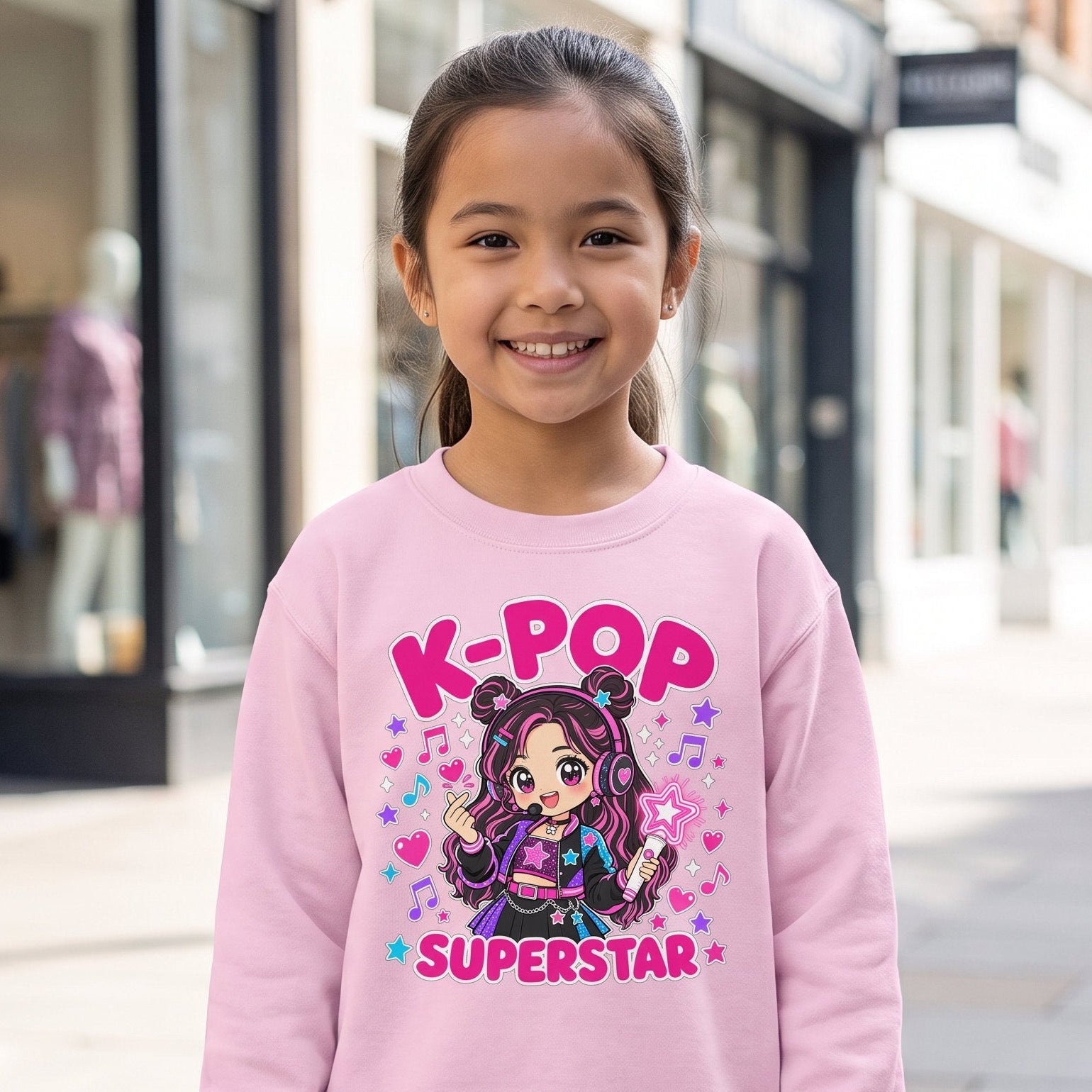K Pop Superstar Graphic Sweatshirt