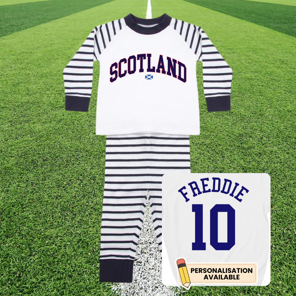 Scotland Stadium Striped Kids Pyjamas