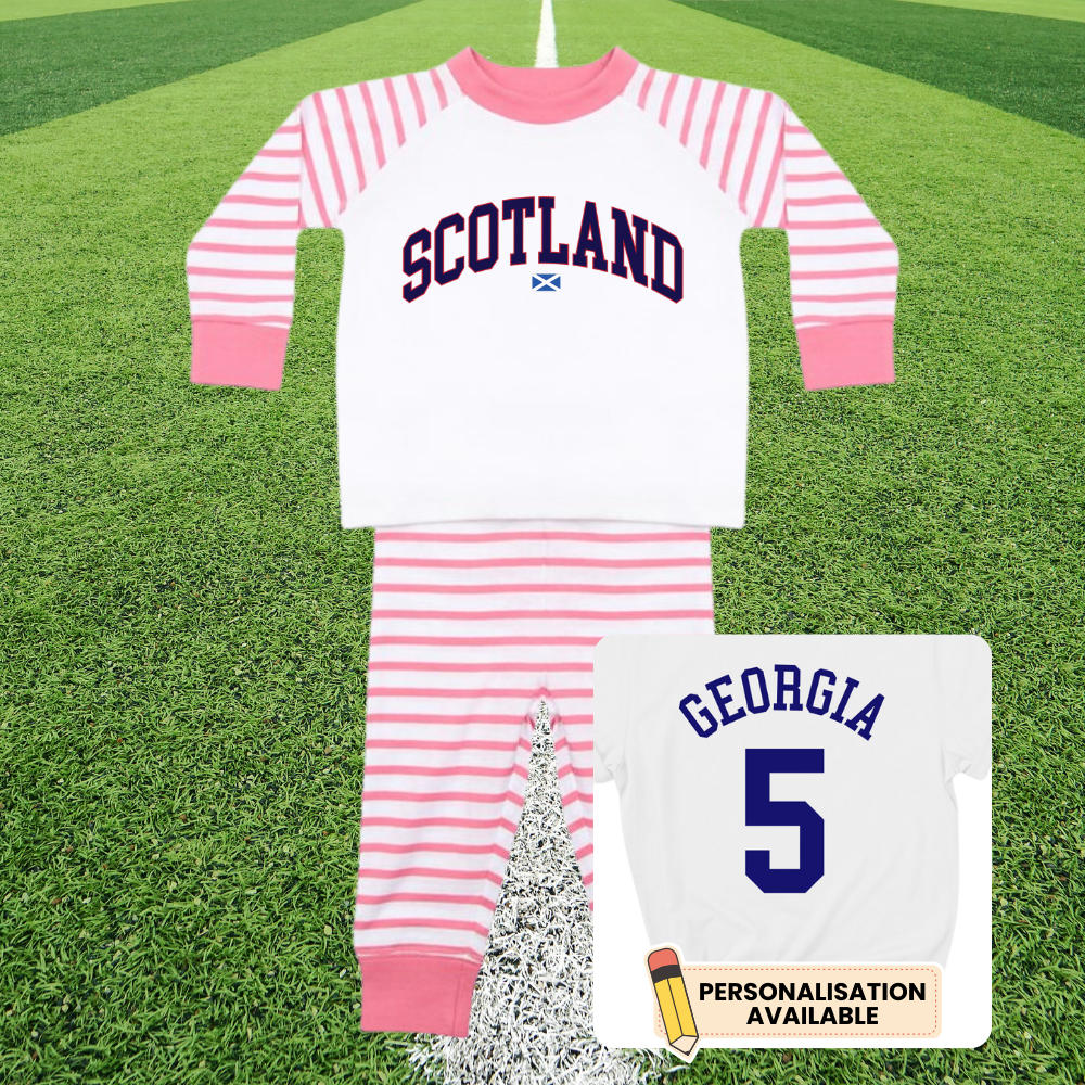 Scotland Stadium Striped Kids Pyjamas