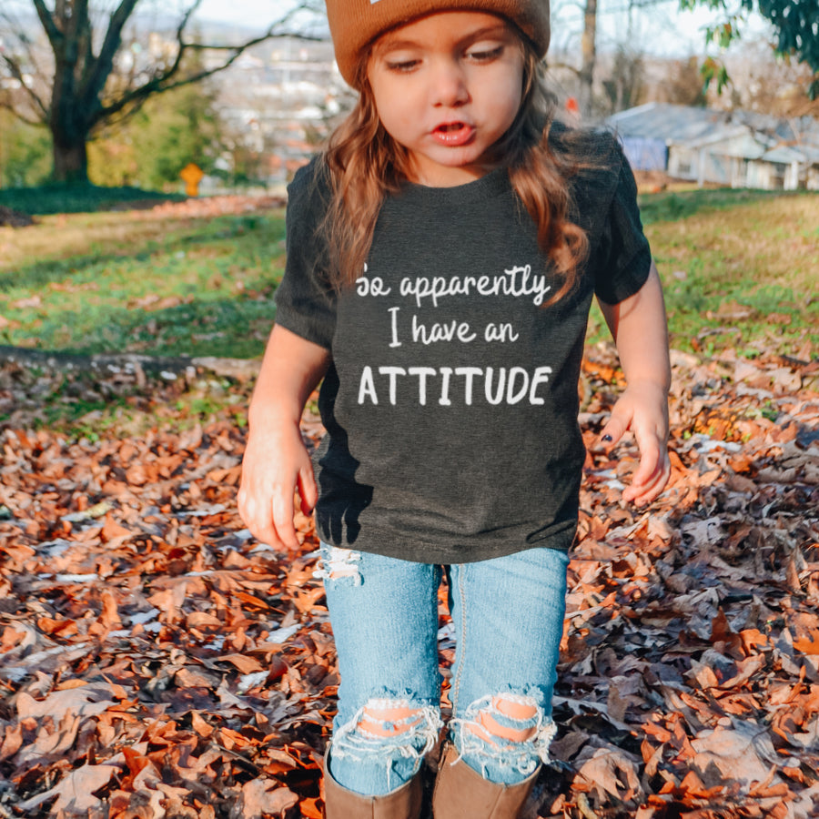 Apparently I Have An Attitude Kids T-Shirt