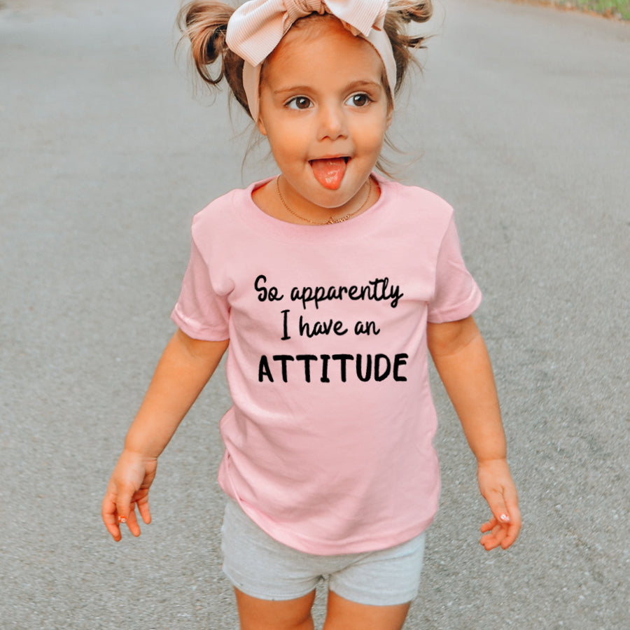 Apparently I Have An Attitude Kids T-Shirt
