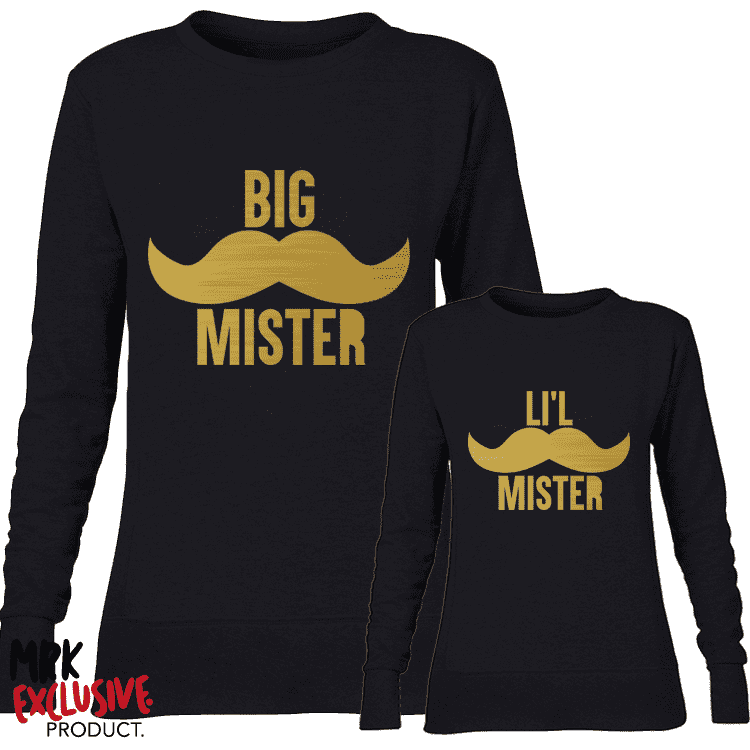 Big Mister/Lil Mister Matching Daddy & Crew Sweaters (MRK X)