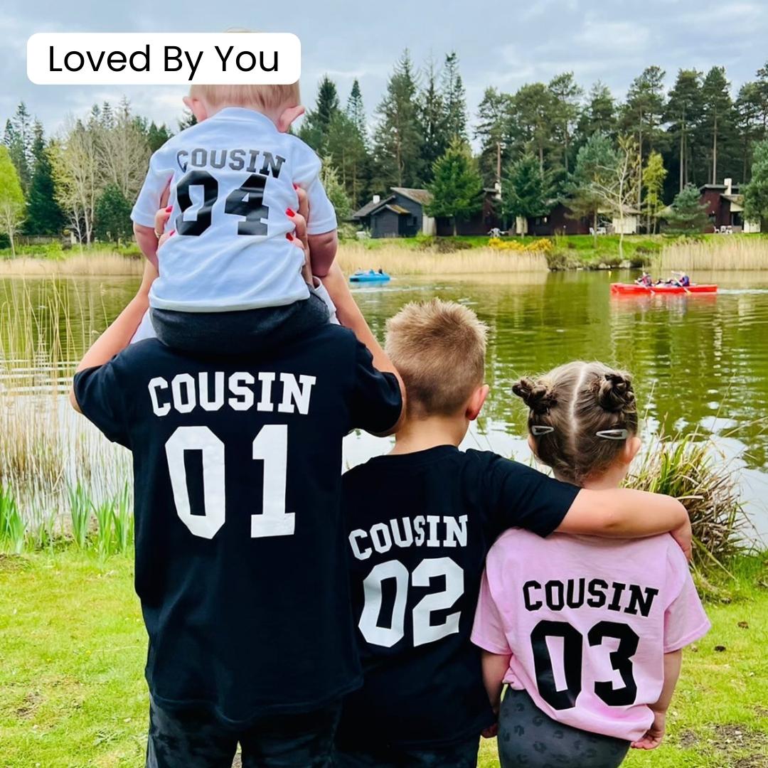 Cousin Squad Number Tees