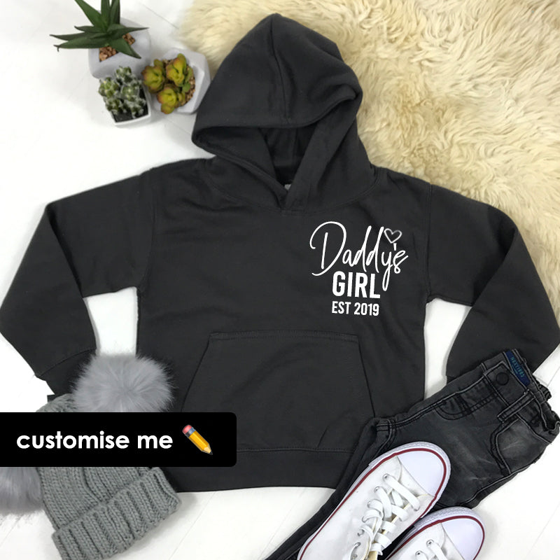 Daddy's Girl Established Mini Logo Hoodie (MRK X)