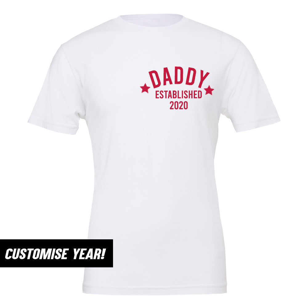 Personalised Daddy Star Established T-Shirt (MRK X)