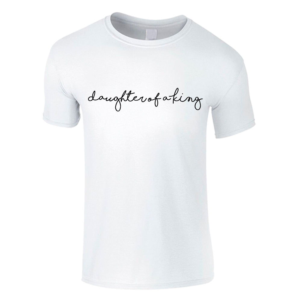 Dad Of A Princess & Daughter Of A King Matching White T-Shirts (MRK X)