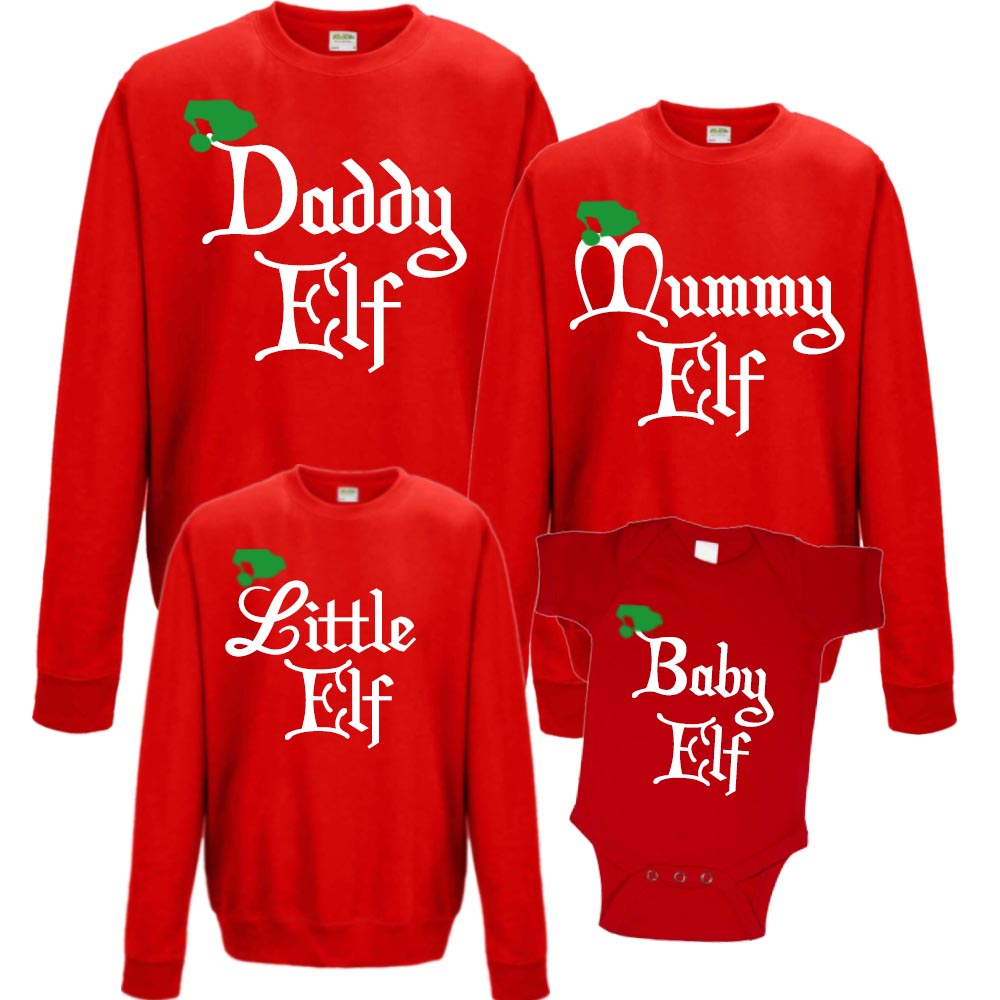 Elf Family Matching Christmas Sweatshirts (MRK X)