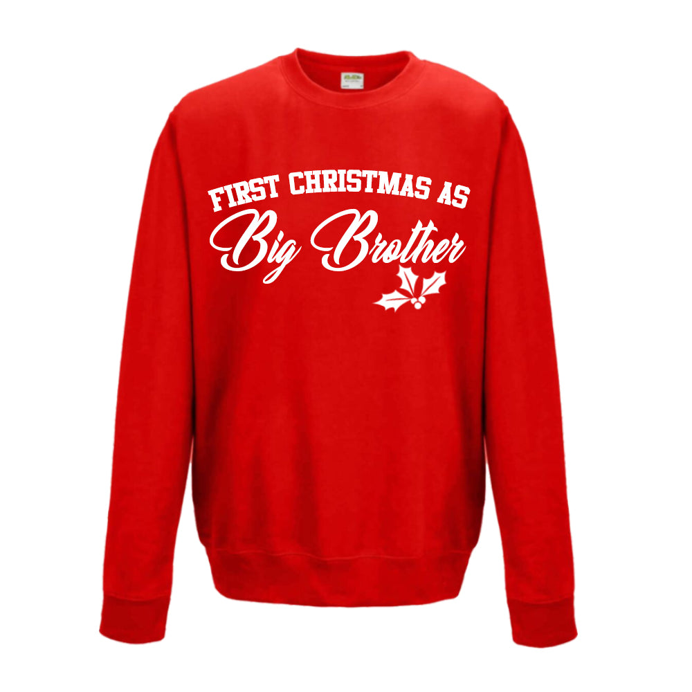 First Christmas As Brother Sweatshirt & Romper (MRK X)