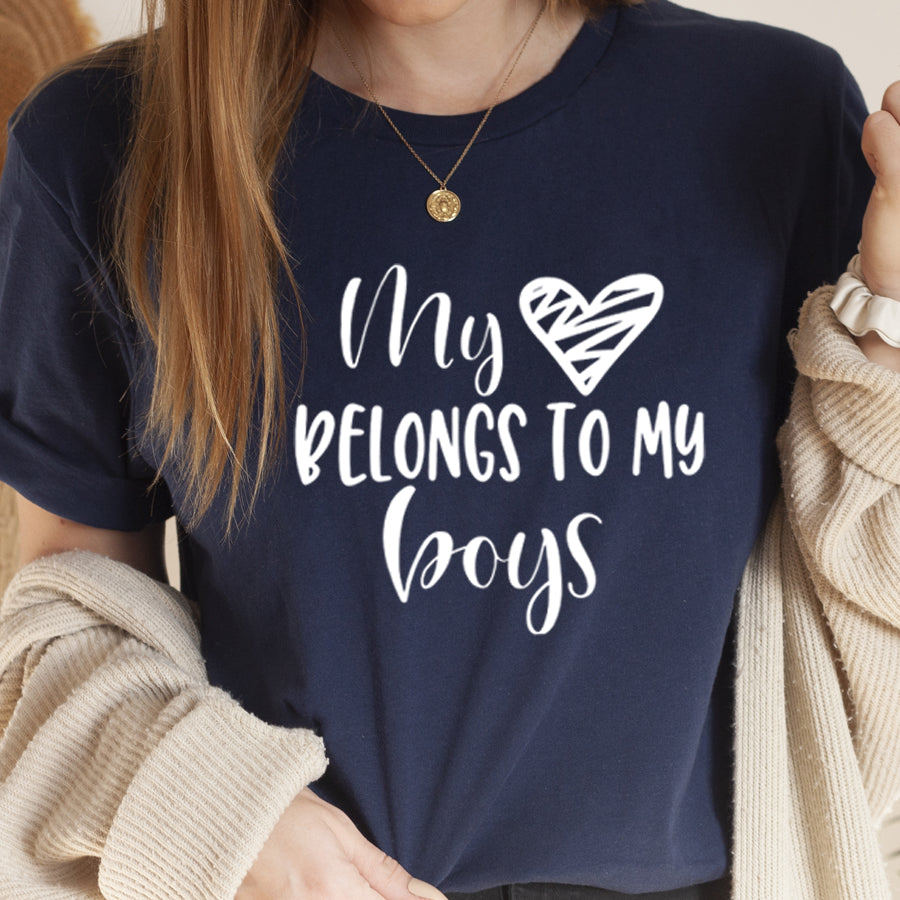 My Heart Belongs To Boys T-Shirt