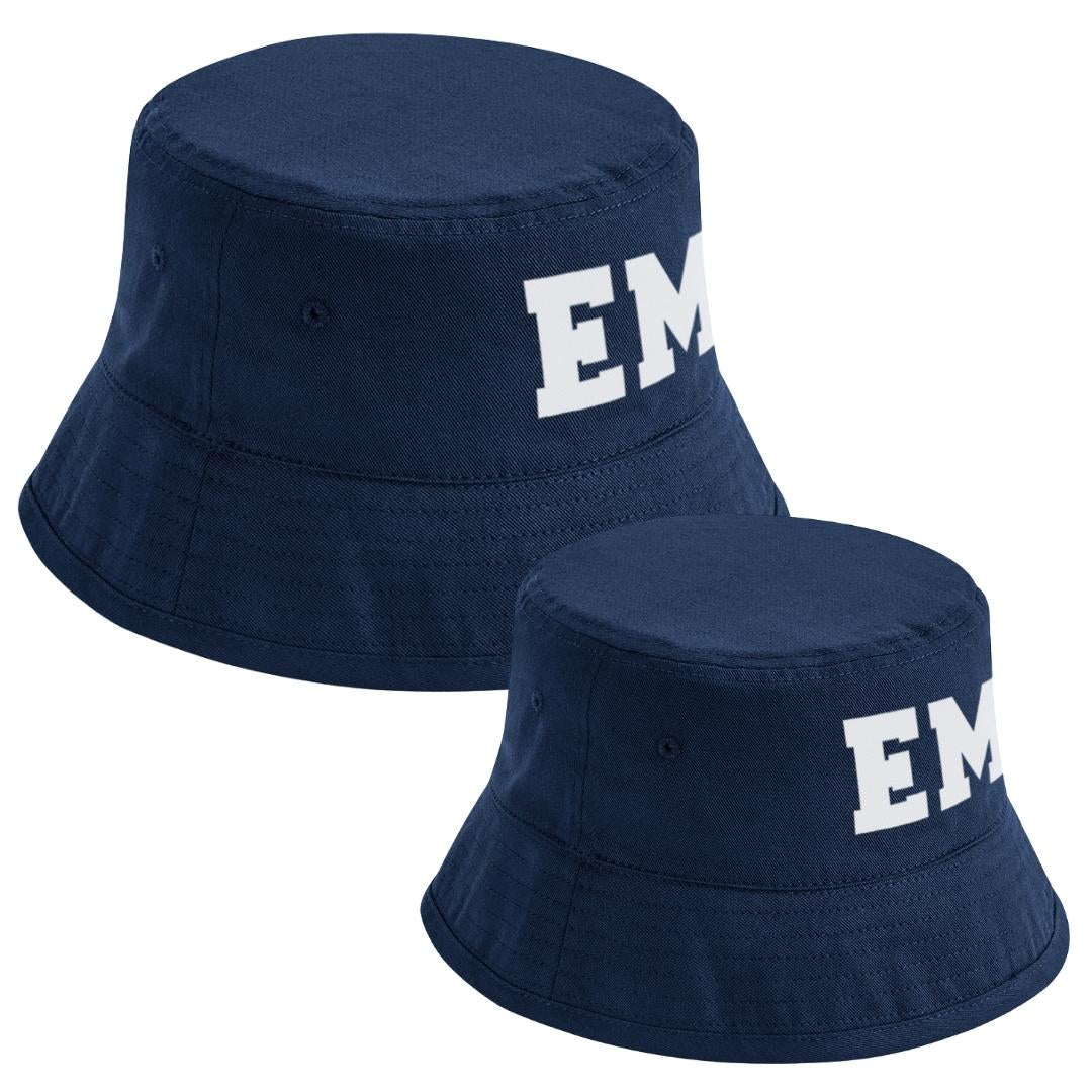 Personalised Initial Matching Summer Bucket Hats Navy / Adults L/XL