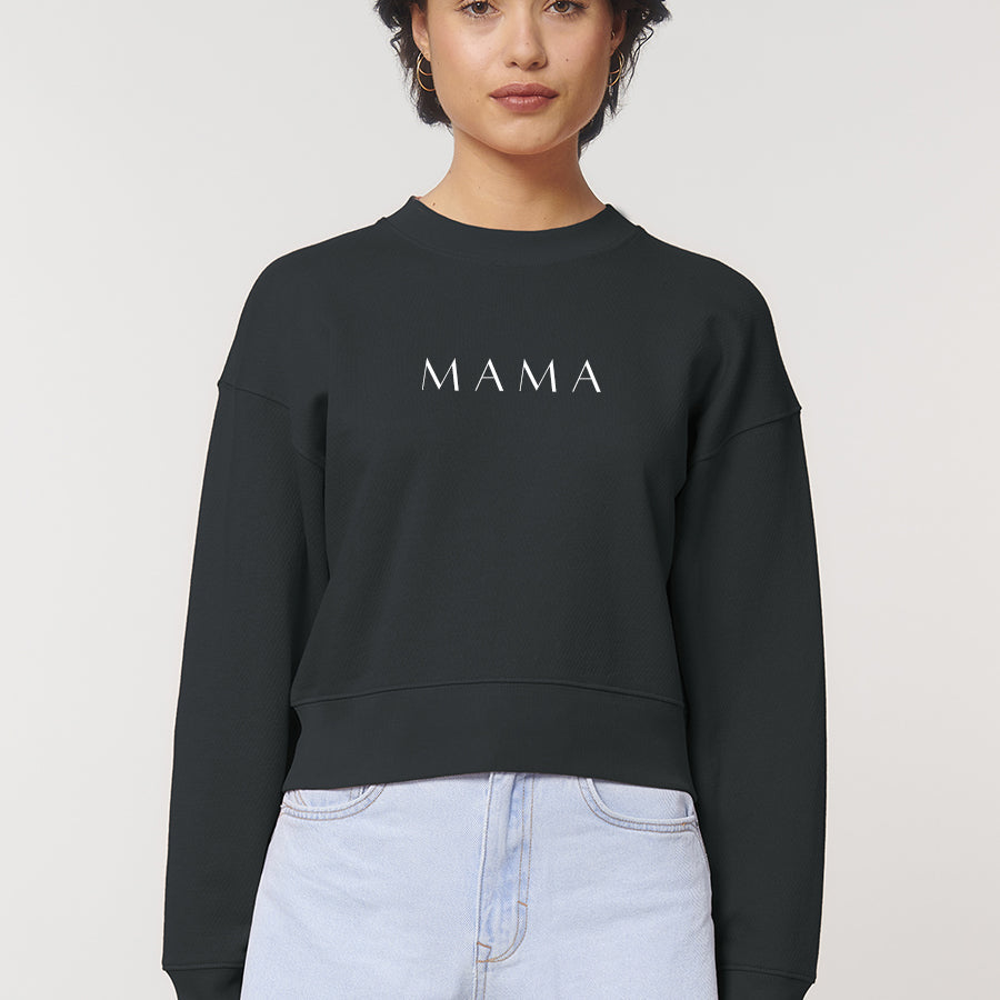 Lounge Mama Cropster Wave Crop Sweatshirt